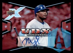 2008 Upper Deck X UDX Signatures #MB Marlon Byrd AUTO